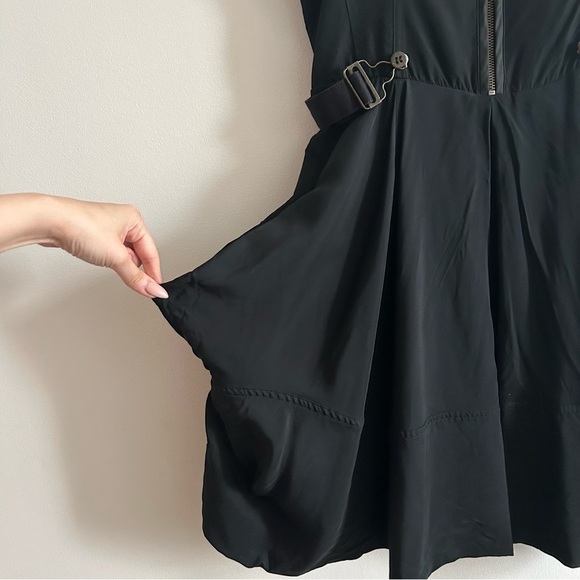 ALL SAINTS Black Gorpcore Utility Fit and Flare Dress Grunge - Picture 13 of 13